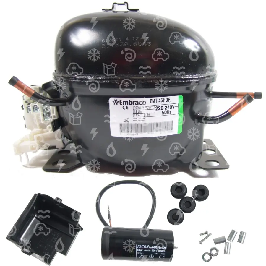 kompresor EMBRACO EMT45HDR, HBP-134a, 220 - 240V, 50 Hz